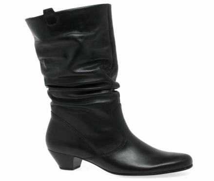 Gabor Rachel Leather Wide Fitting Women's Knee-high Boots Black | GB15GLJRY