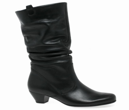 Gabor Rachel Leather Wide Fitting Women's Winter Boots Black | GB51PBJMU