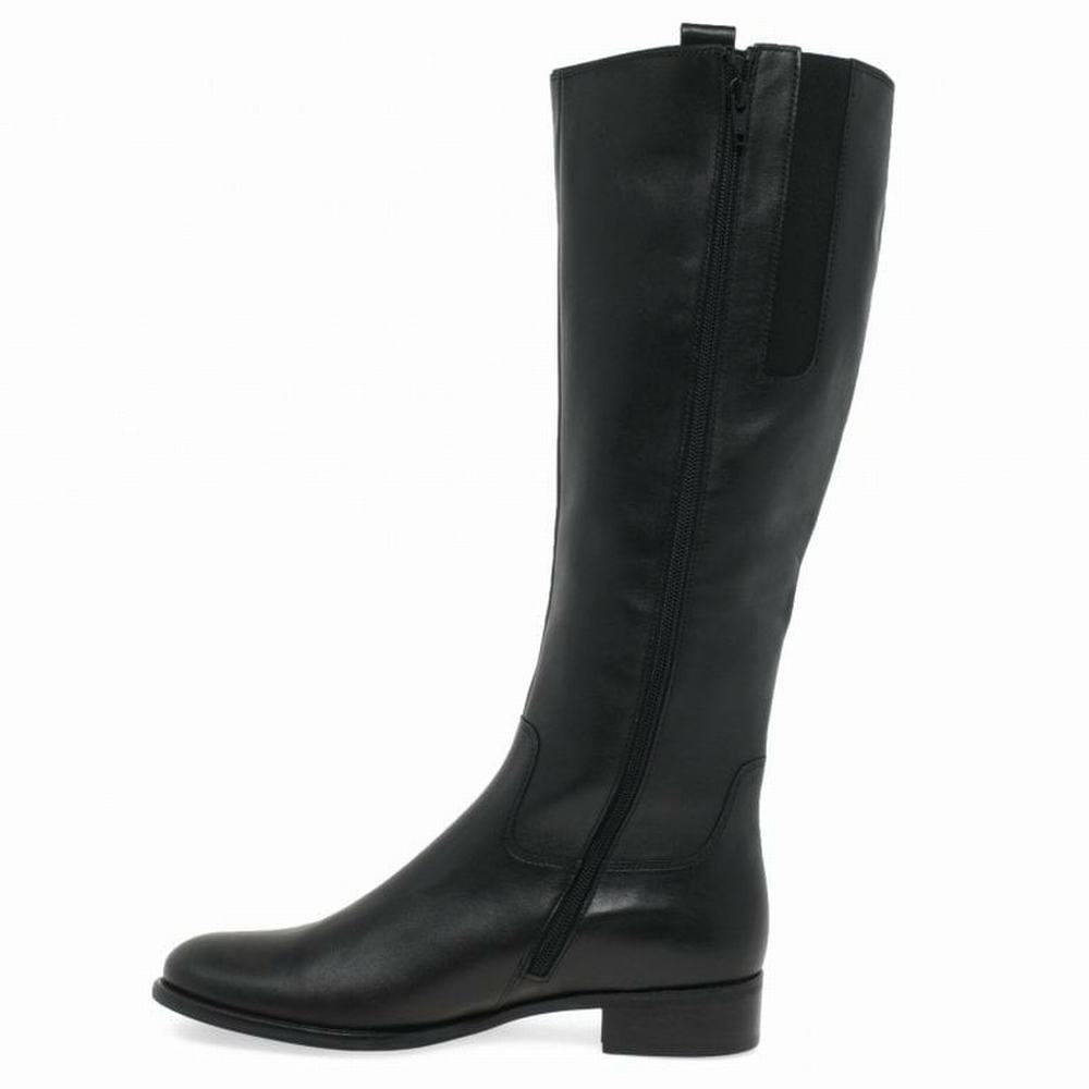 Gabor Brook M Medium Calf Fitting Women's Knee-high Boots Black | GB75UWFSR