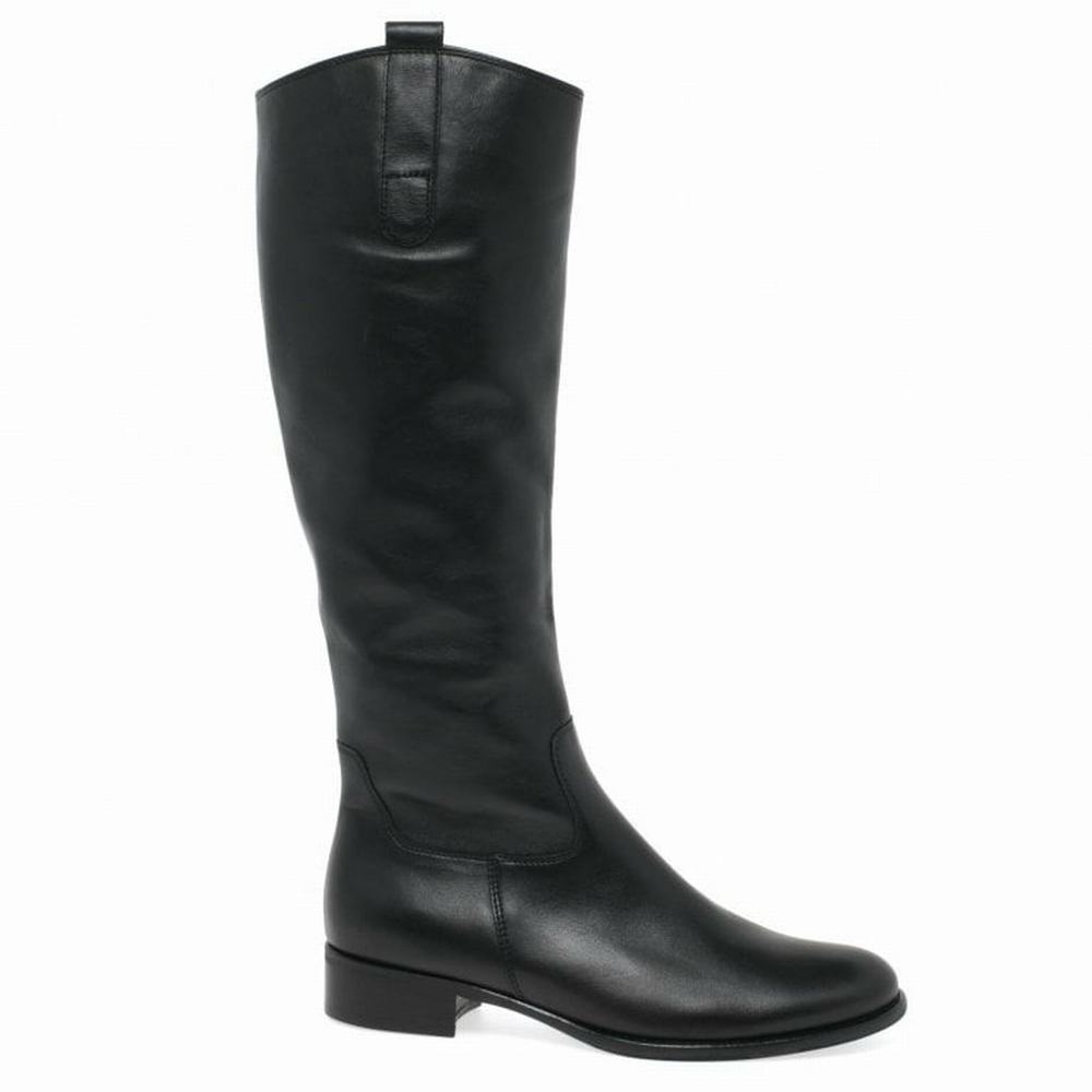 Gabor Brook M Medium Calf Fitting Women's Knee-high Boots Black | GB75UWFSR