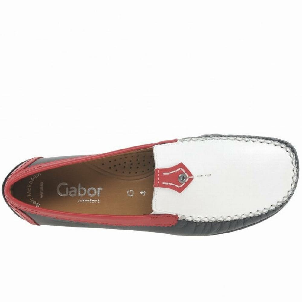 Gabor California Sporty Women's Loafers Navy Multicolor | GB42KQCXG