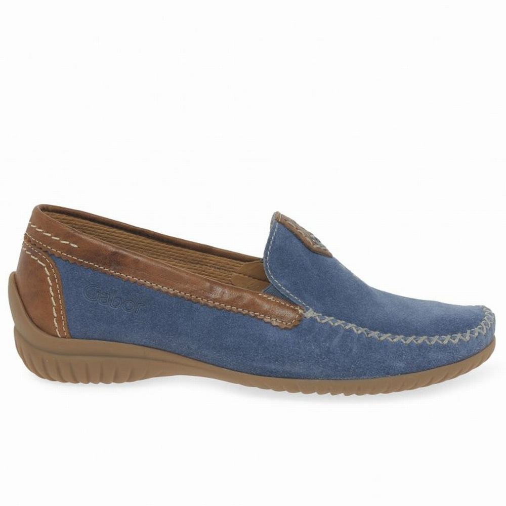 Gabor California Sporty Women's Loafers Blue | GB50IKOXW