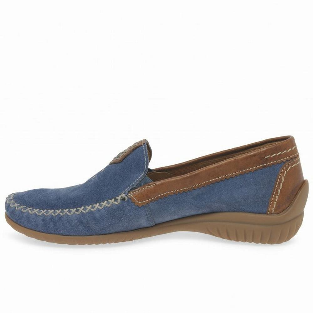 Gabor California Sporty Women's Loafers Blue | GB50IKOXW