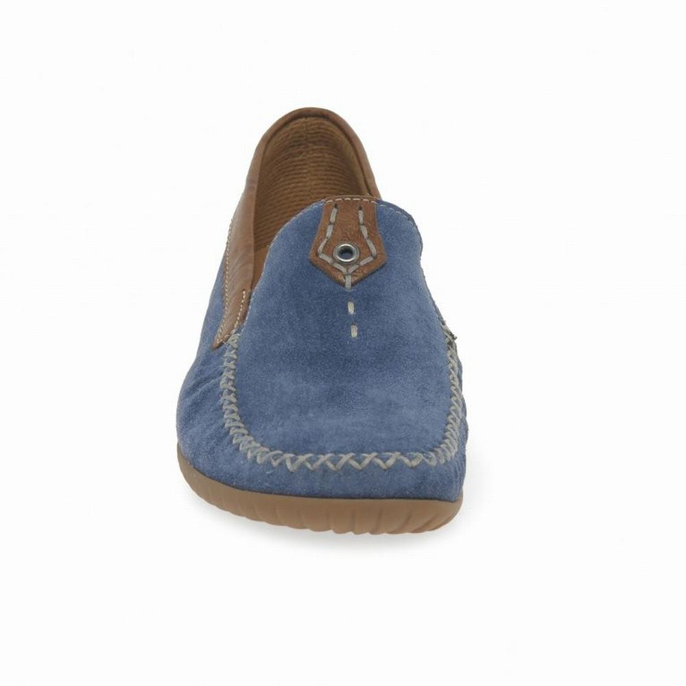 Gabor California Sporty Women's Loafers Blue | GB50IKOXW