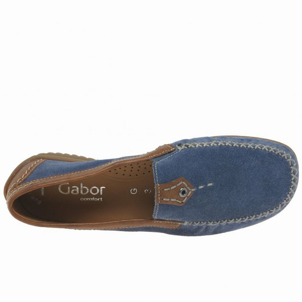 Gabor California Sporty Women's Loafers Blue | GB50IKOXW