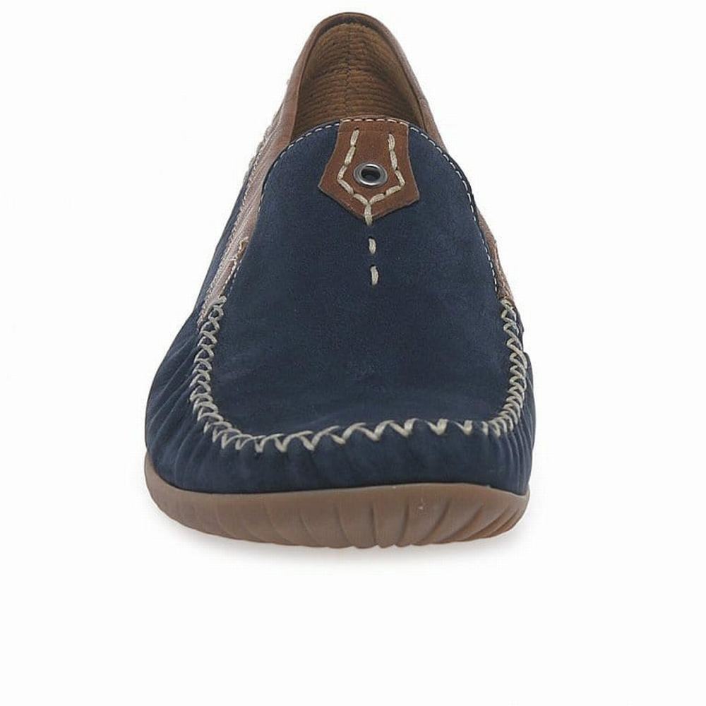 Gabor California Sporty Women's Loafers Navy / Brown | GB93VPIDH