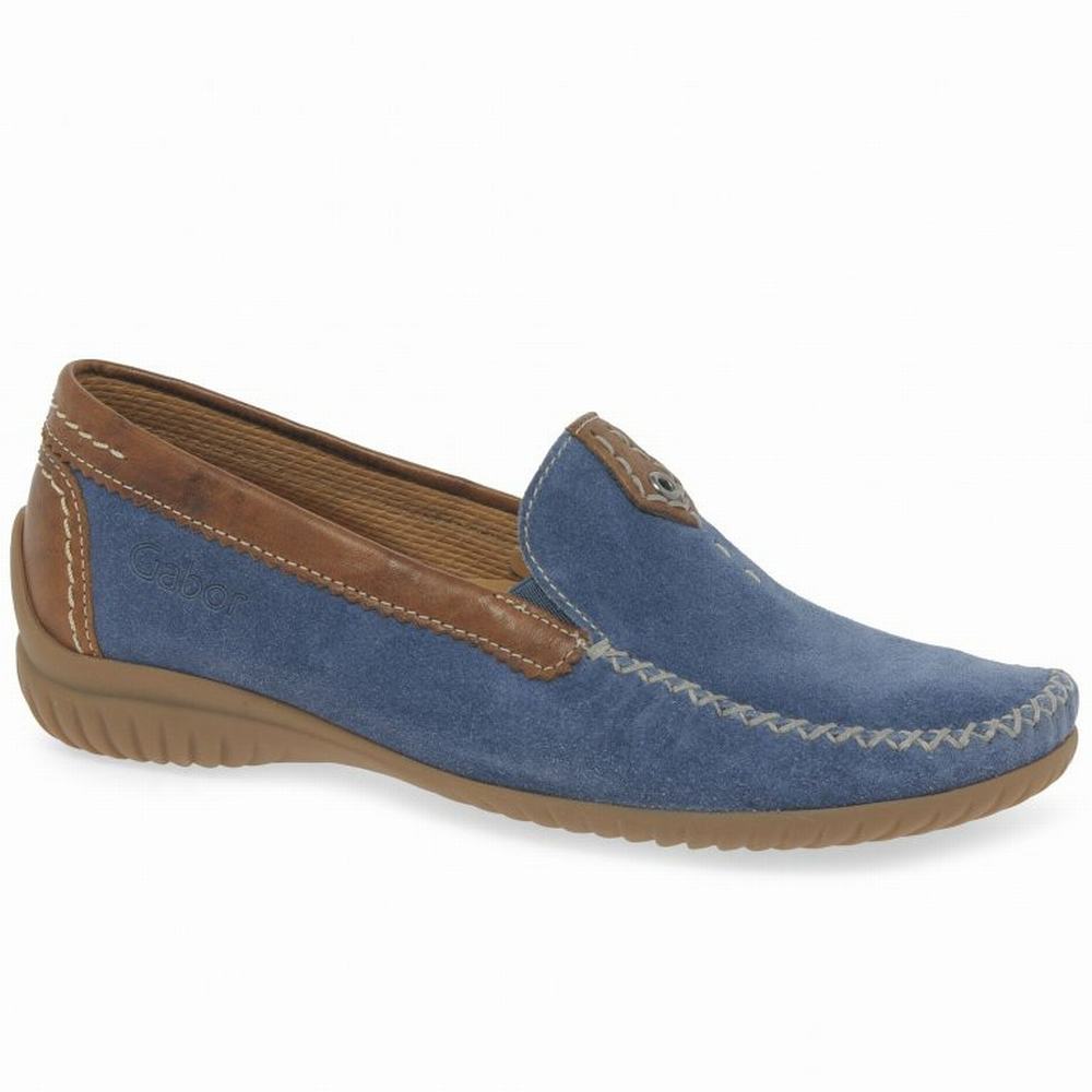 Gabor California Sporty Women\'s Loafers Blue | GB98JTSEO