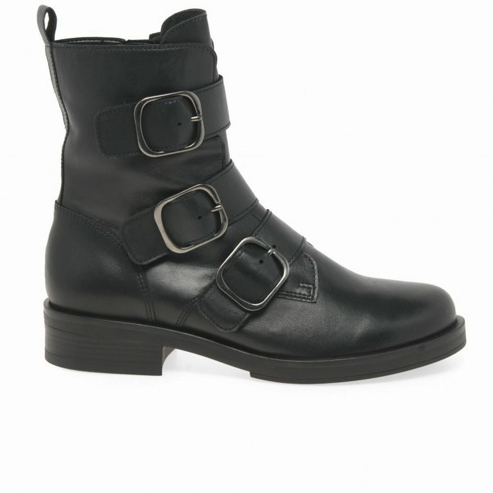 Gabor Home Women's Biker Boots Black | GB09LKDAQ