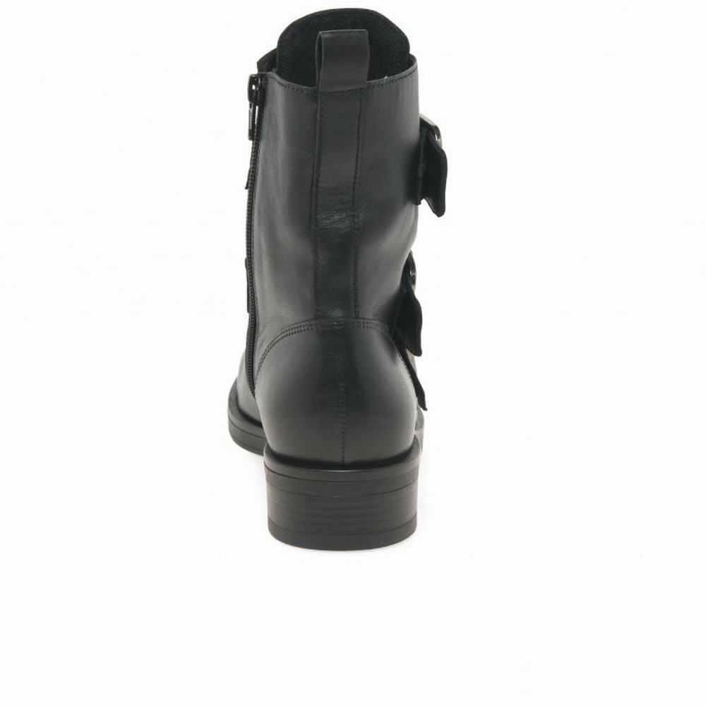 Gabor Home Women's Biker Boots Black | GB09LKDAQ