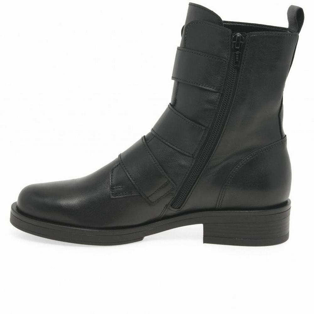 Gabor Home Women's Biker Boots Black | GB09LKDAQ