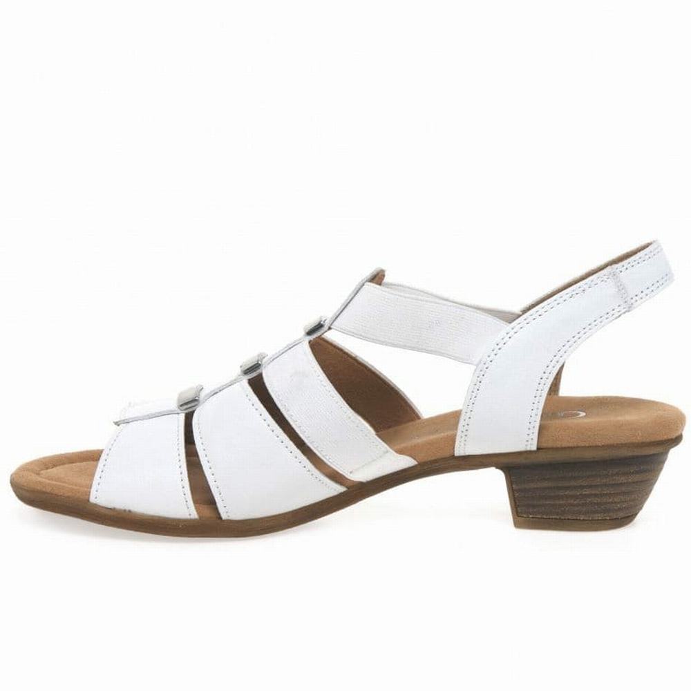 Gabor Joan Modern Women's Heeled Sandals White | GB02EABSH