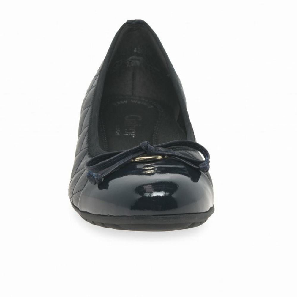 Gabor Snowdrop Women's Ballet Flats Navy | GB72ZRUVF