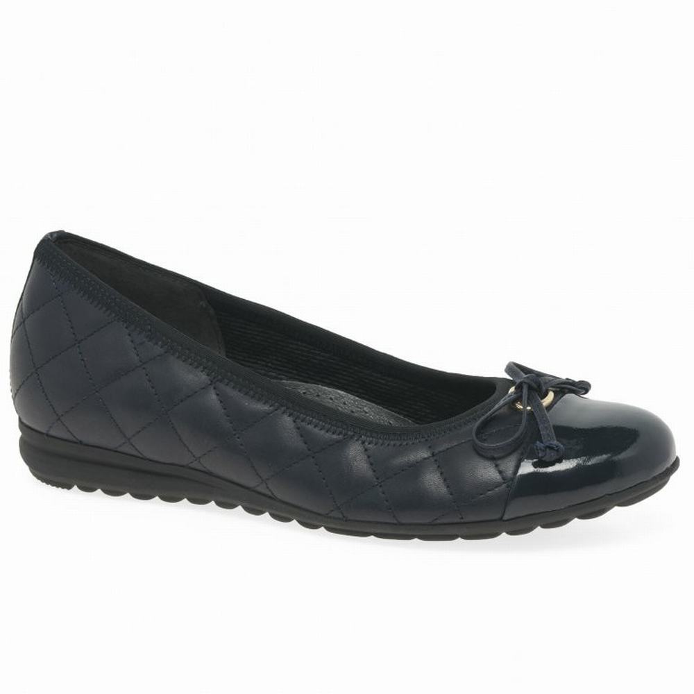 Gabor Snowdrop Women\'s Ballet Flats Navy | GB72ZRUVF