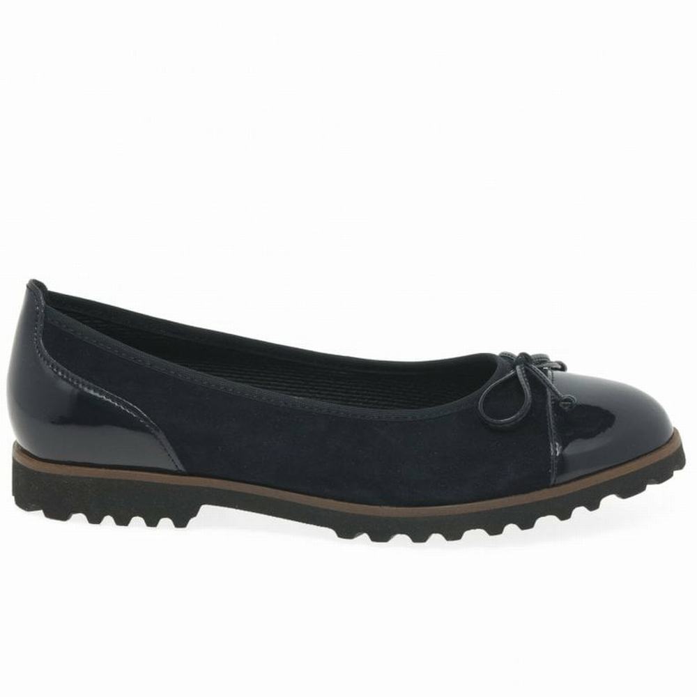 Gabor Temptation Women's Ballet Flats Black | GB81QVIHU