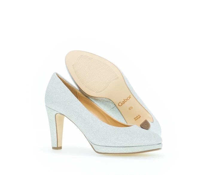 Gabor Women's Pumps Silver | GB03RIHSC