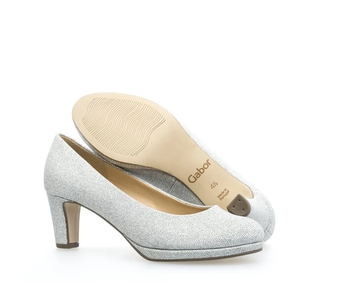 Gabor Women's Pumps Silver | GB38MYDUL